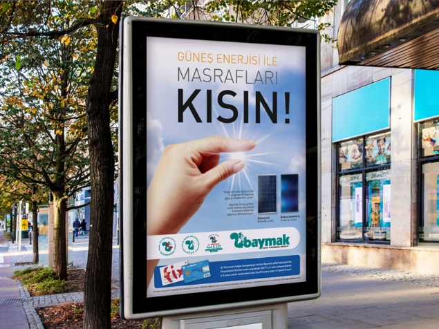 Baymak - Solar Energy Panels Advertisement Concept
